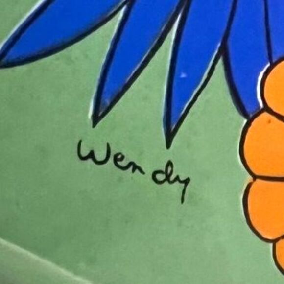 Vintage G.I. Japan Carved Hardwood Serving Tray Floral Tile Charcuterie Board - Picture 6 of 8